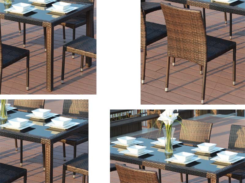 wicker dining set