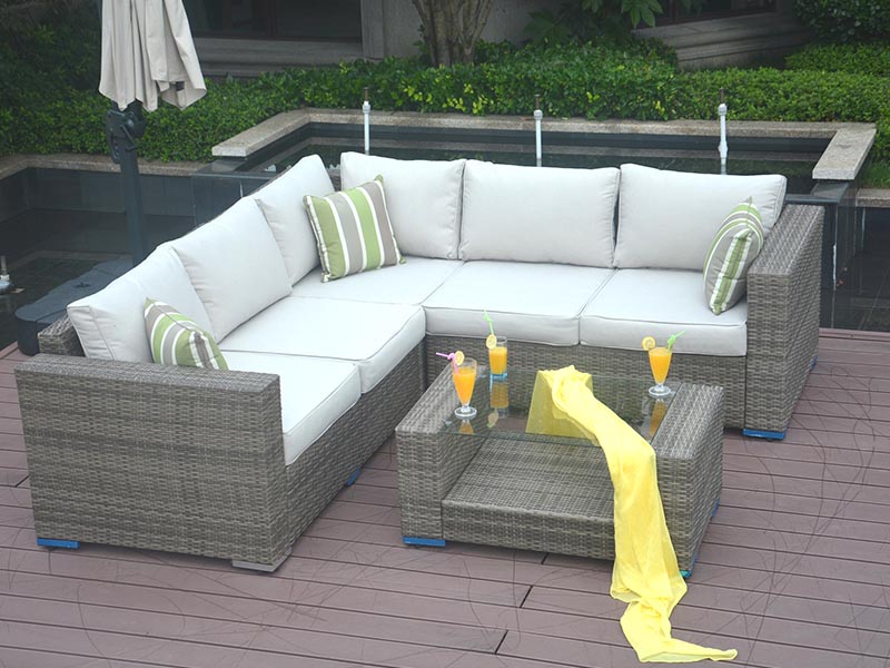 outdoor pe rattan sofa