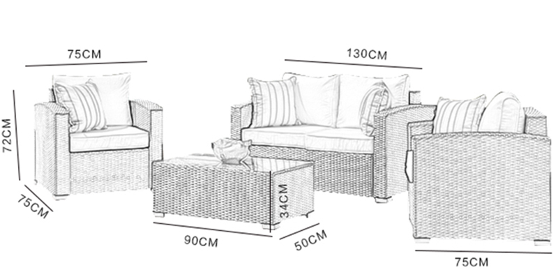 Rattan set furniture