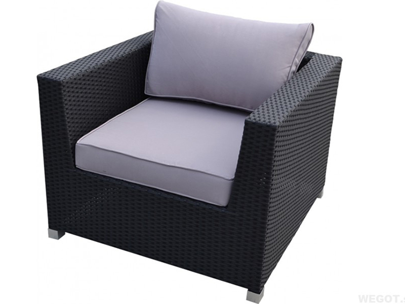Rattan sofa set with cushion