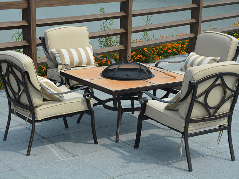 Rattan modern dining set