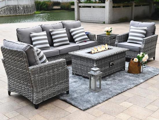 garden rattan sofa set