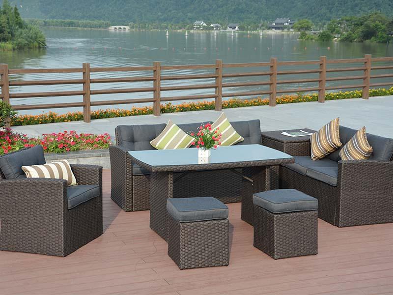 patio wicker sofa