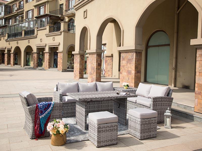 patio rattan sofa