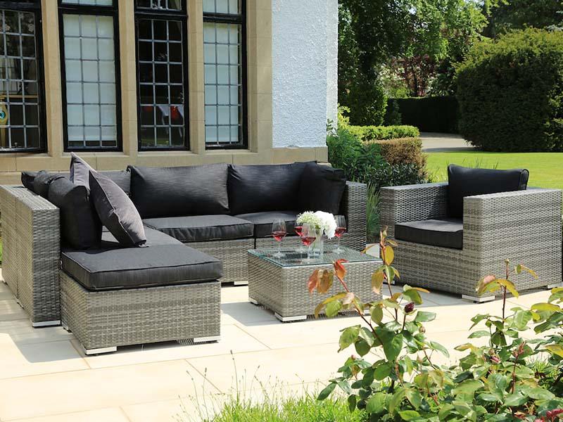 outdoor rattan wicker sofa