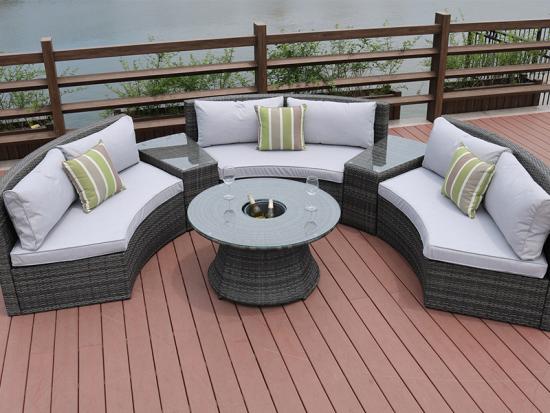 backyard rattan wicker sofa