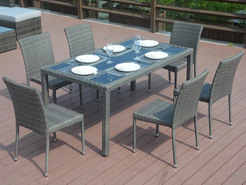 2019 newest rattan dining sets furniture