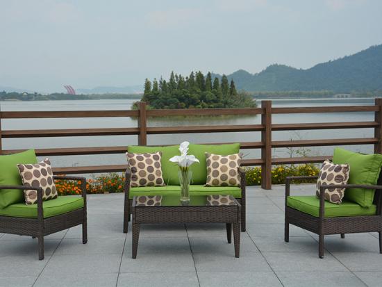 Outdoor furniture rattan sofa set