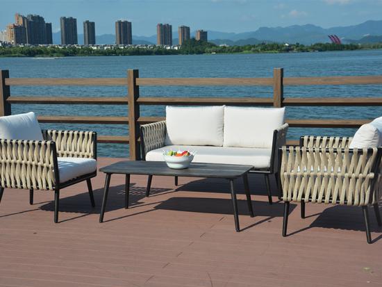 Outdoor furniture rattan sofa set