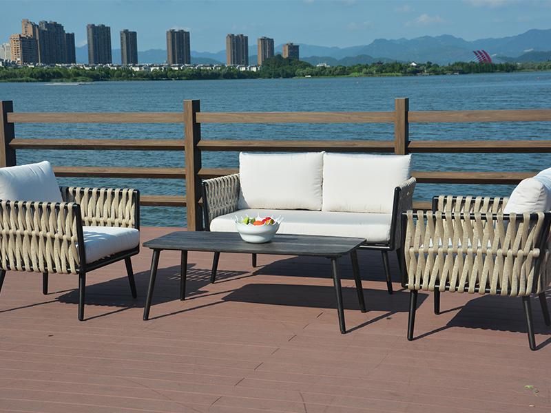 Outdoor furniture rattan sofa set